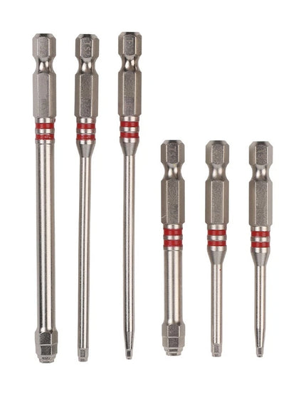6pcs Hex Shank Electric Screwdriver Bits Set for Various Screw Types