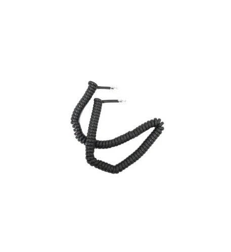 12' Black Handset Cord for Cablesys Gcha444012-fbk