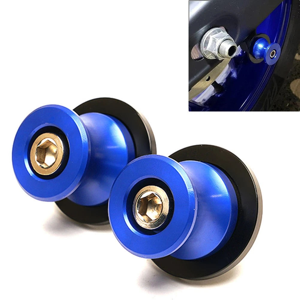 Swingarm Spools for Yamaha YZF R1 R3 R6 (M6, Blue)