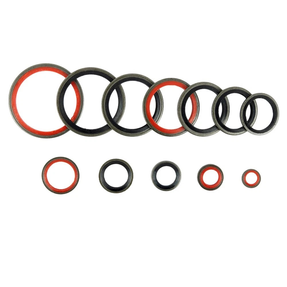 Set of 100 Assorted Sealing Gaskets M6 - M30