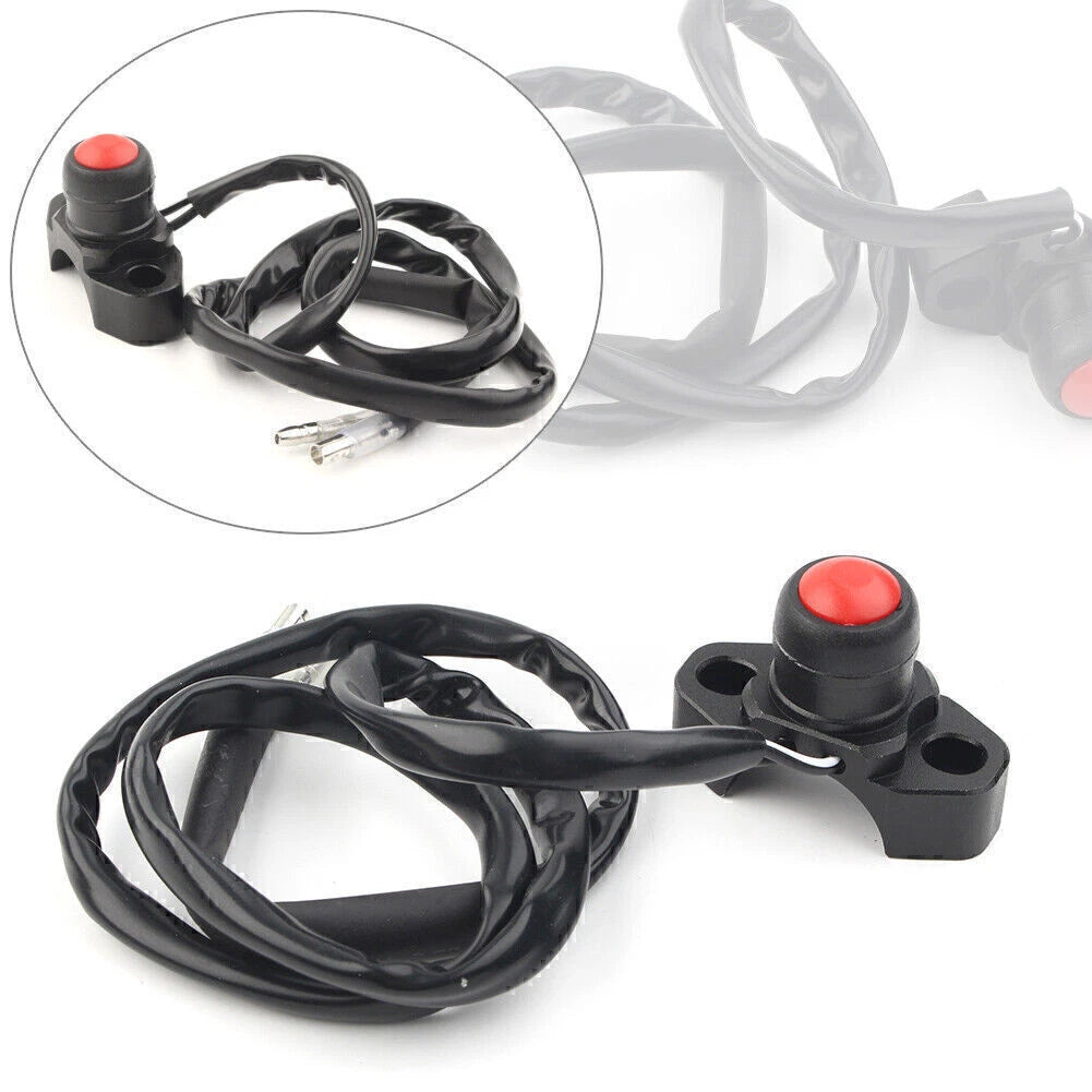 CNC Engine Stop Start Kill Switch Button for Dirt Bike Quad ATV (Universal)