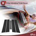 Door Pillar Window Trim for Chevrolet Sail (2015–2020) Black Front Rear Left Right
