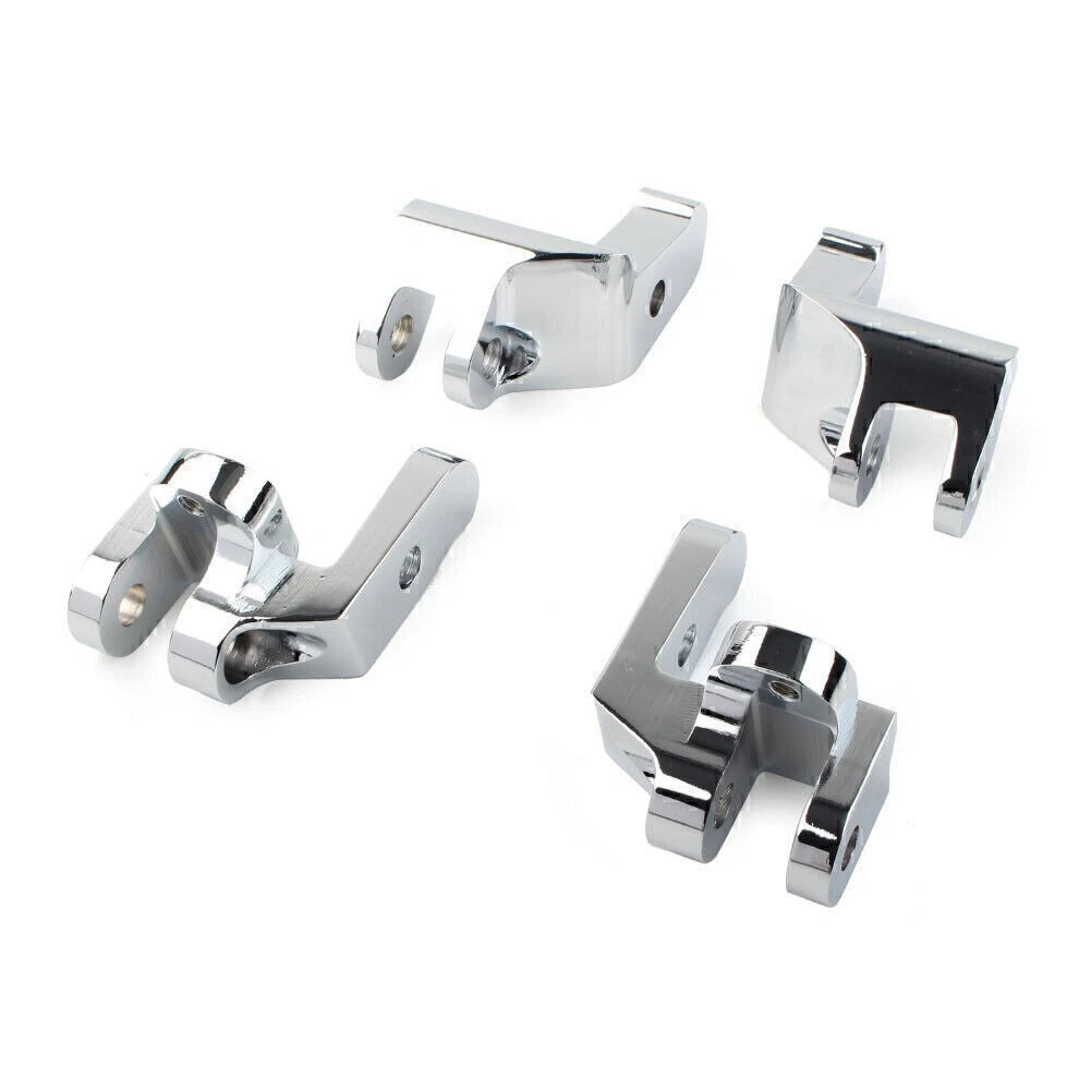 Front Driver Floorboards Footpegs Relocation Brackets for Harley (1997–2016)
