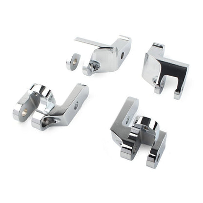 Front Driver Floorboards Footpegs Relocation Brackets for Harley (1997–2016)