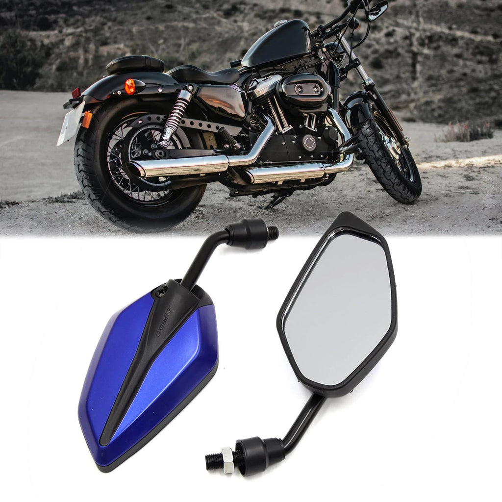 Pair Adjustable Rear Side View Mirrors for Motorcycle Scooter