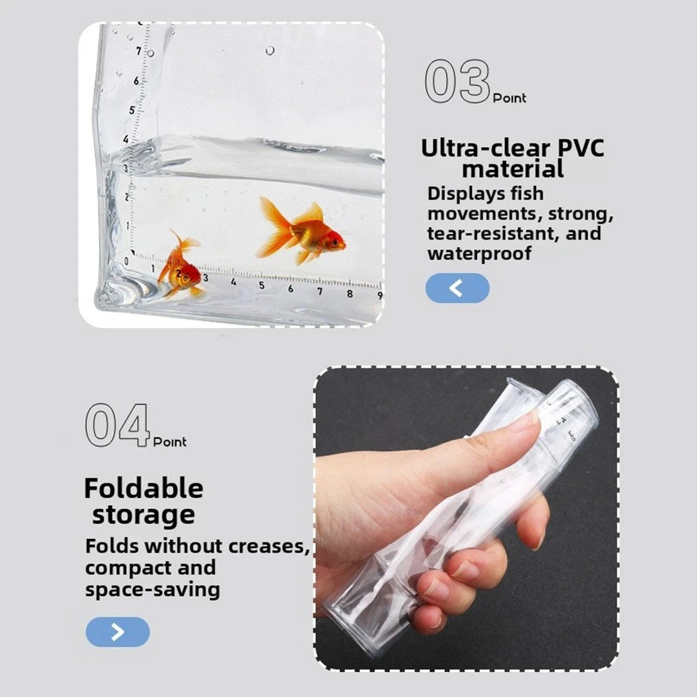 Transparent PVC Fish Watching Bag for Field Fish Observation