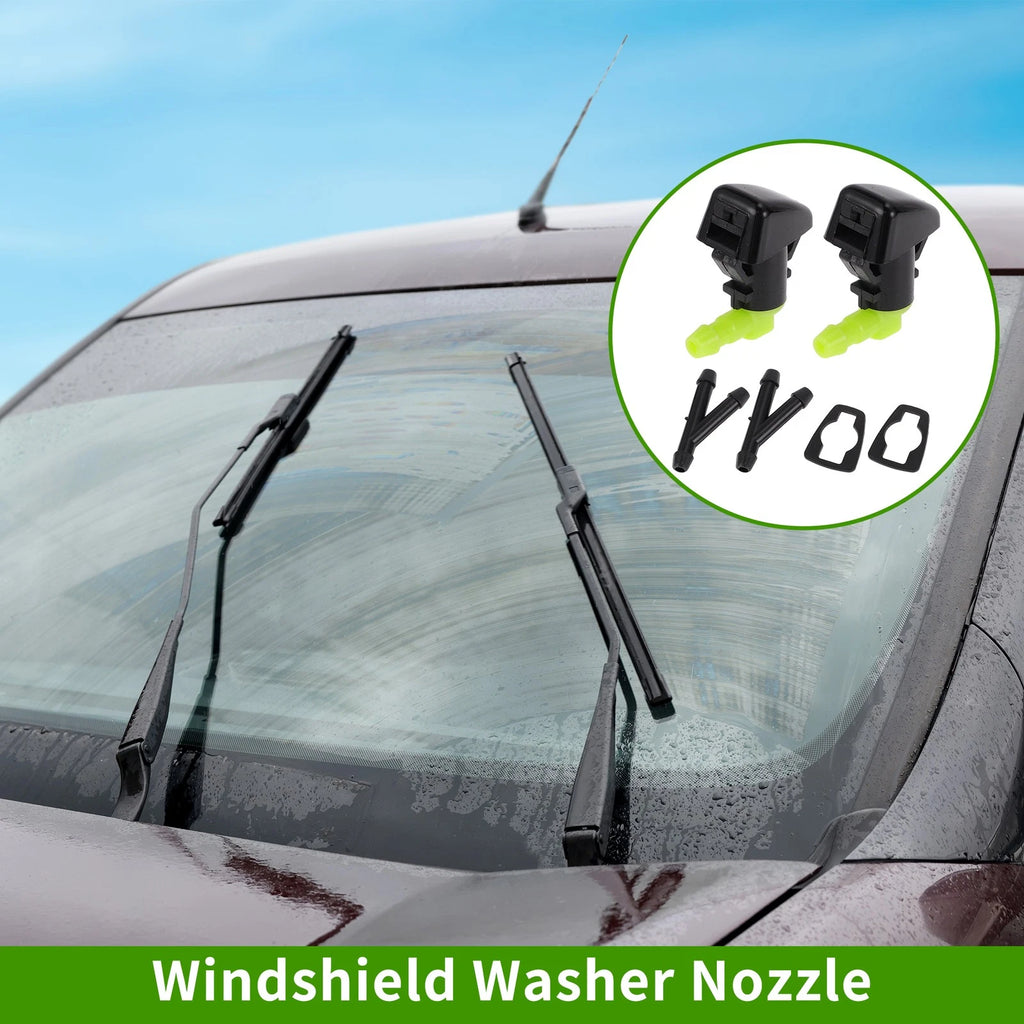 Windshield Washer Nozzle With 2 Hose Connectors for Ford Edge (2011–2015)