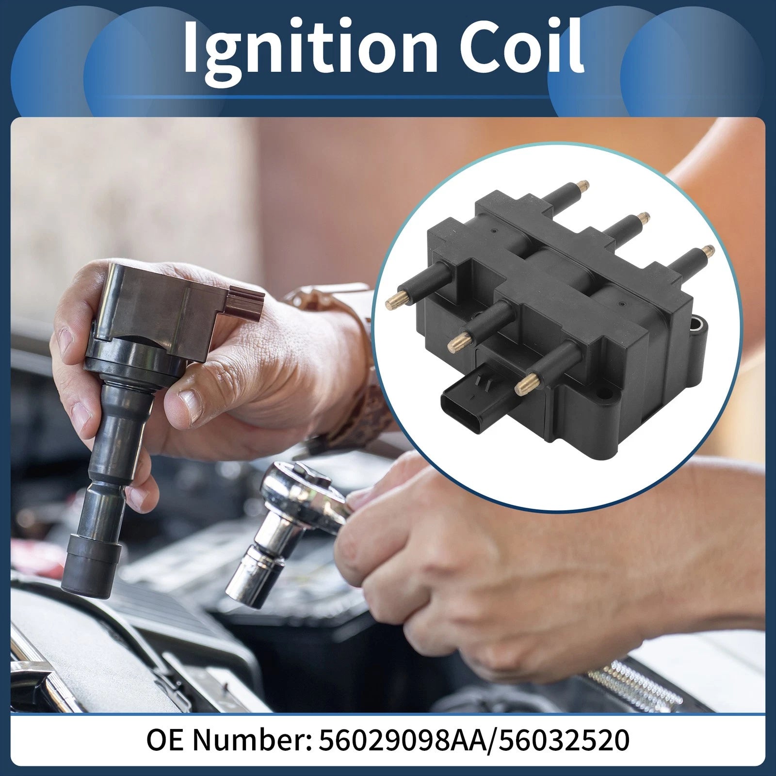 Ignition Coil Pack No. 56029098AA for Dodge Ram 2500 (1997–2003)
