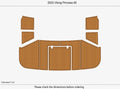 EVA Pad Teak Flooring Mat for Viking Princess 65 (2003)