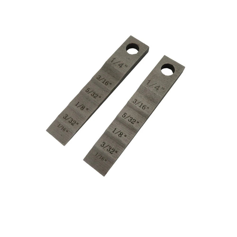 2X Pipe Spacer Wedge Gauge Kit for Universal Applications (Stepped 1/16-1/4 Inch)