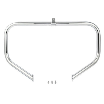 Chrome Highway Engine Guard Bar with Footpeg Pegs for Harley Road King (2009–2024)