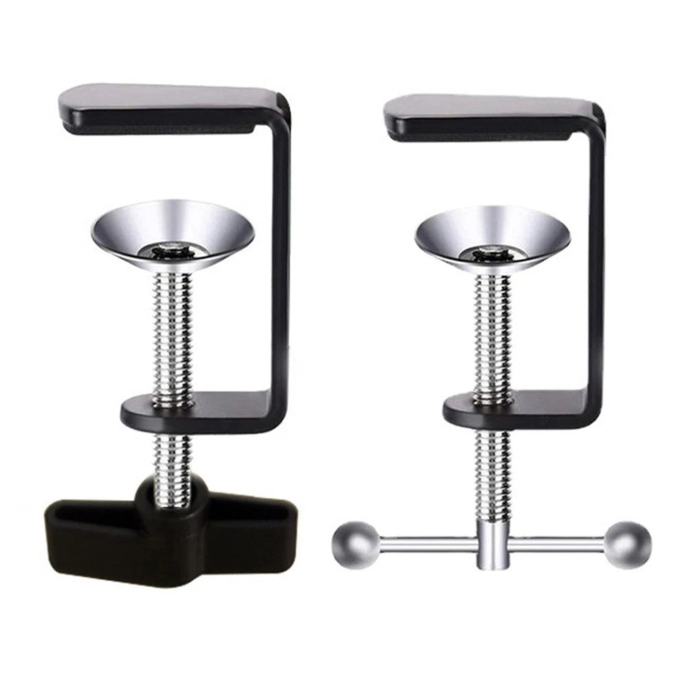 Table Mount Clamp with Silicone Pad for Microphone Stand
