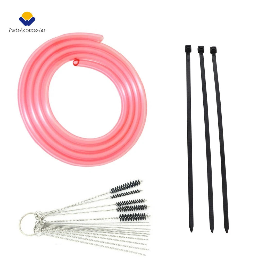 Dirt Bike Carburetor Pink Vent Hose Kit for Keihin MX 250 450 (8.5’)
