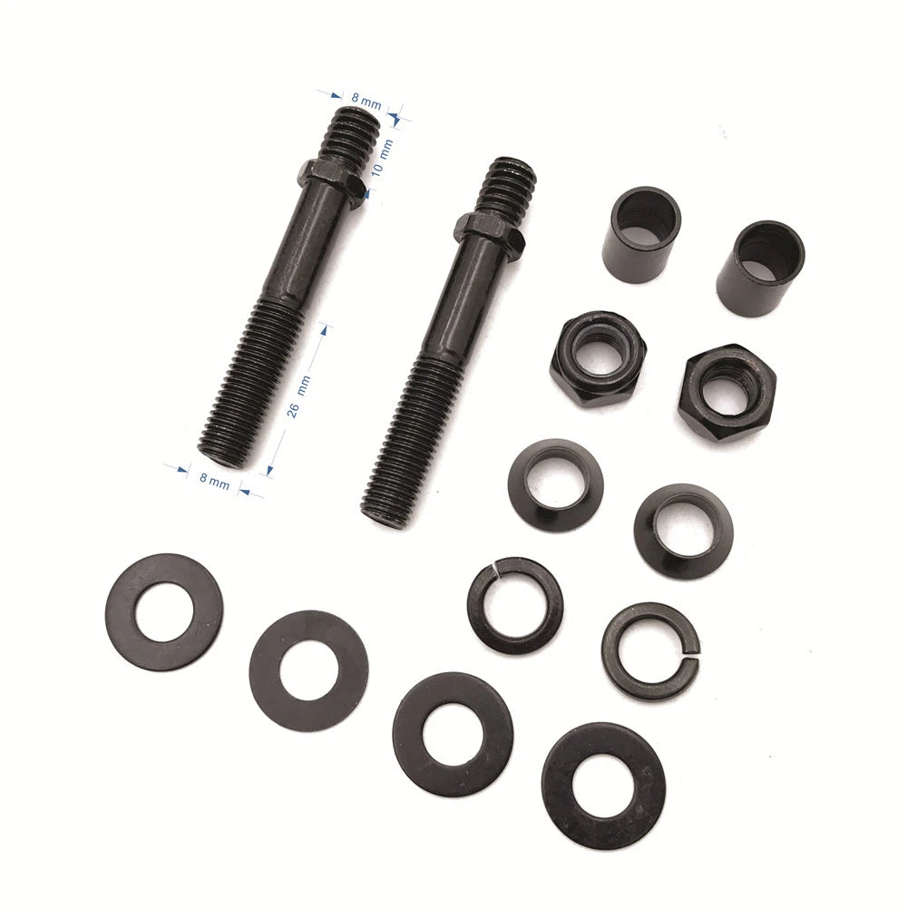 2X Motorcycle Mirror Turn Signal Mount Hardware Adapter Bolt for Harley