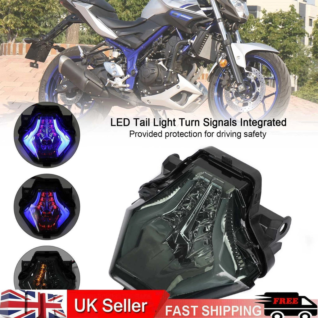 Tail Light Turn Signals for Yamaha YZF R25/R3 MT-03/07/25 FZ-07 (2014–2025) Blue