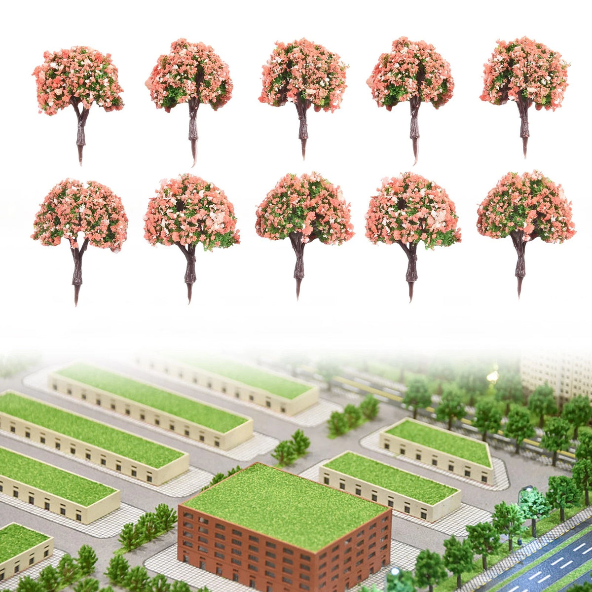 4CM Train Railway Diorama Scenery Accessories for Wargame