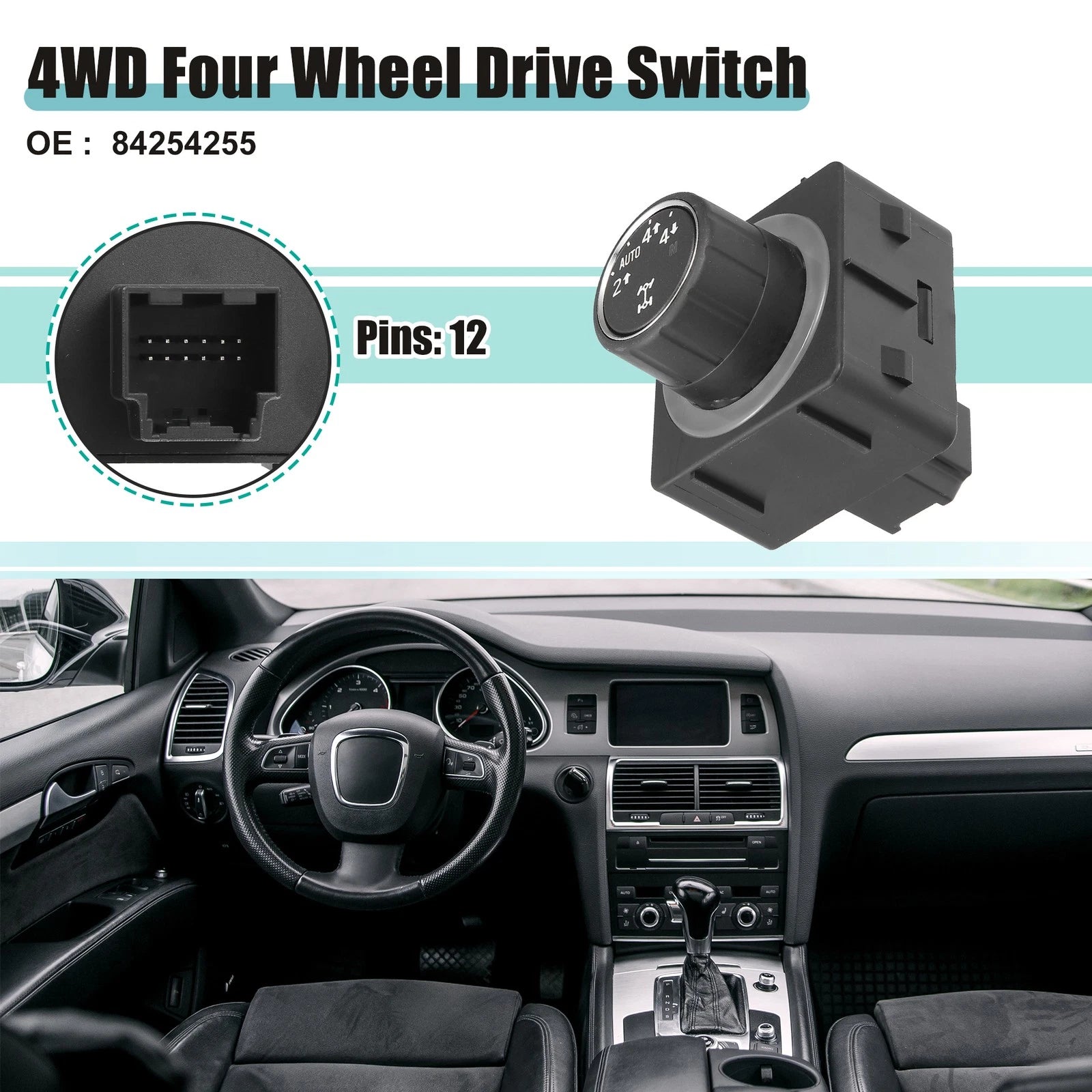4WD Four Wheel Drive Switch Replacement for Chevrolet Silverado 2500 HD (2001–2002)