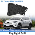 Front Left Bumper Fog Light Cover Replacement for Toyota RAV4 (2016–2018)