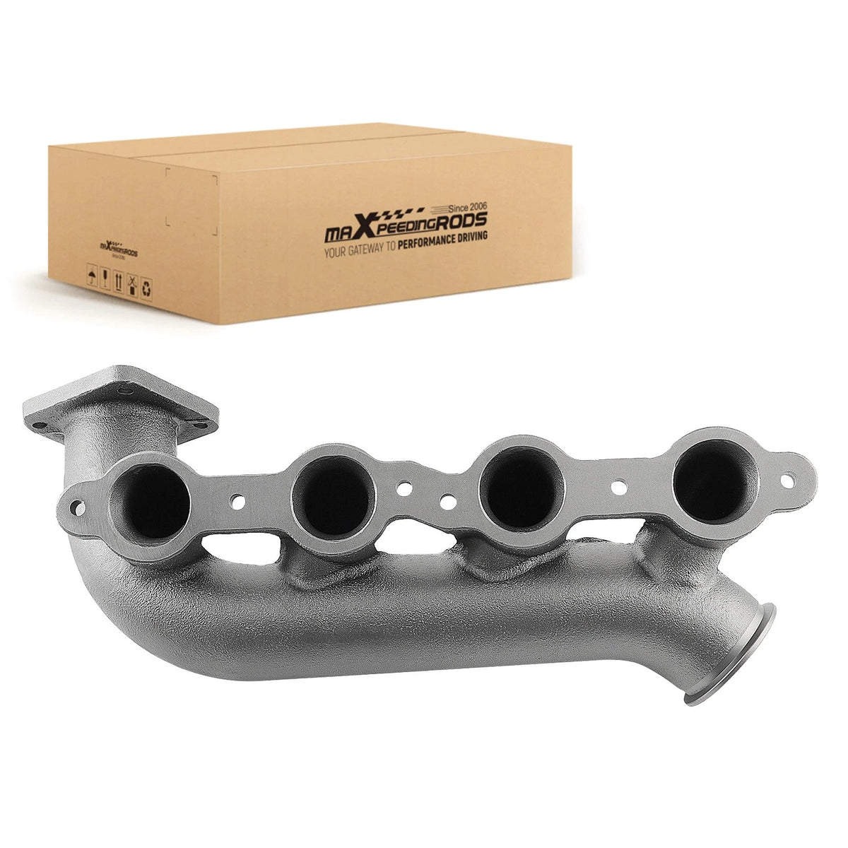 2.5" Turbo Exhaust Manifold for Chevy Silverado 1500 (1999–2013) 1500 HD (2001–2006)