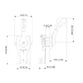 UFlex B310B Single Lever Side Mount Control for Boats