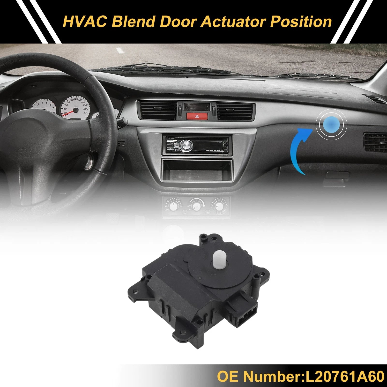 HVAC Heater Blend Door Actuator Replacement for Mazda CX-9 (2007–2015)