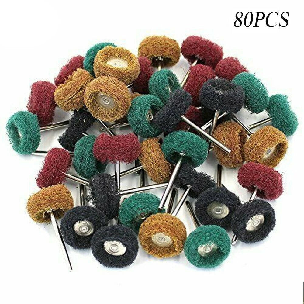 2X Small Buffing Abrasive Wheel for Rotary Tool (80PPack)