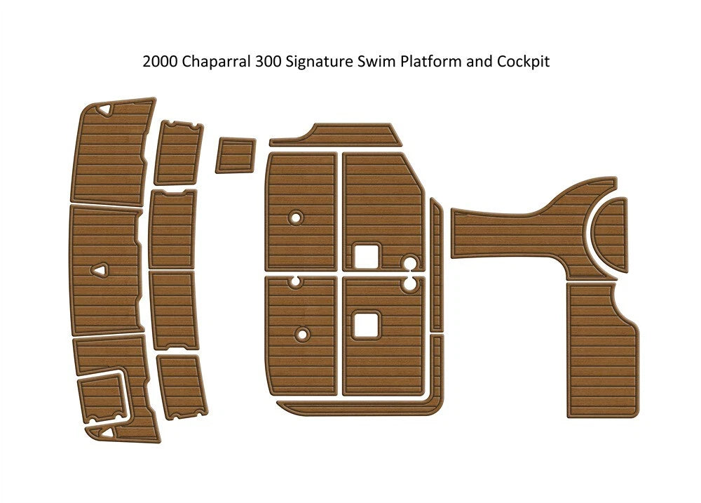 EVA Foam Teak Flooring for Chaparral 300 Signature (2000–2000)