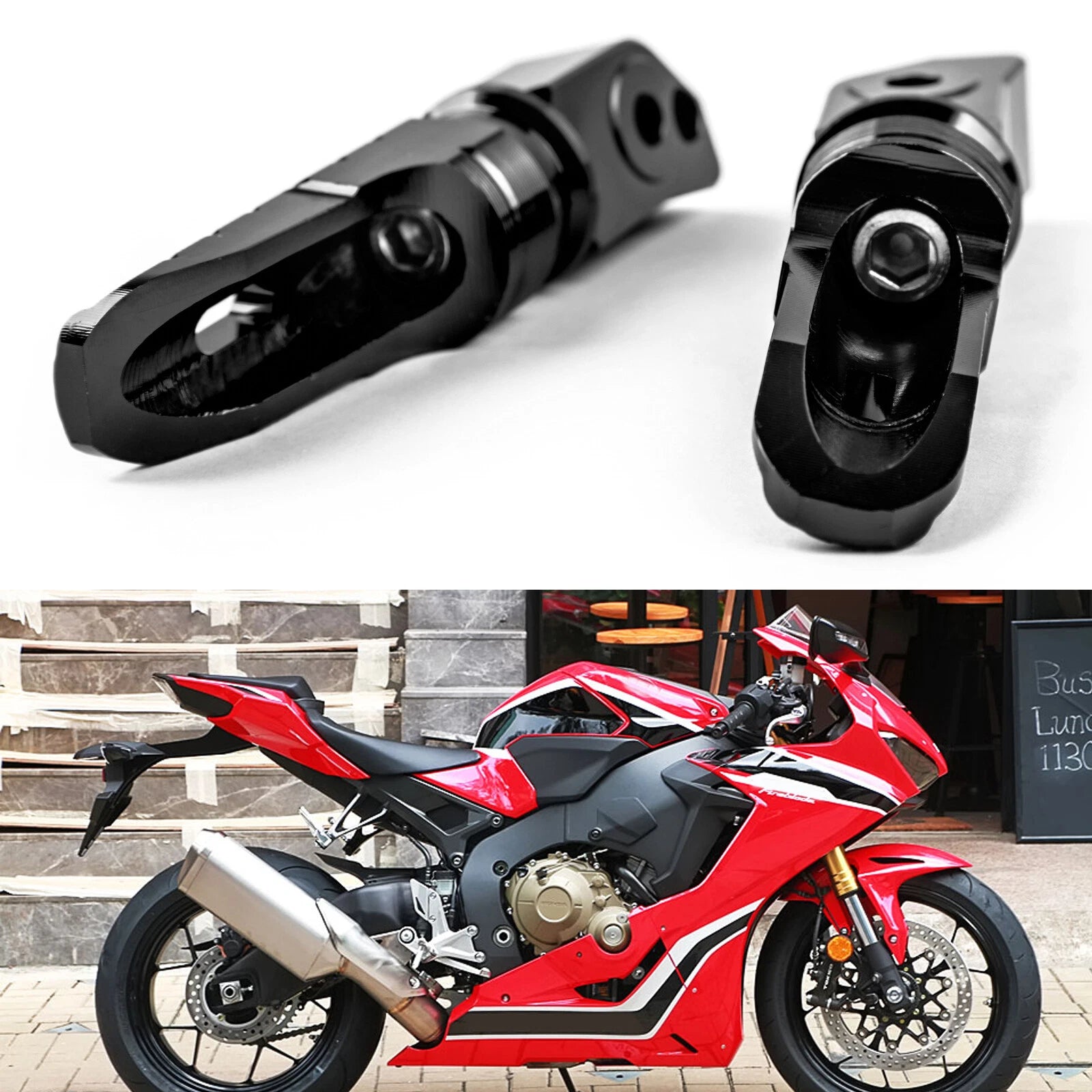 Rear Footrests Foot Pegs for Honda CBR250RR CBR600RR CBR1000RR CB1100 CBR900 (1990–2023)
