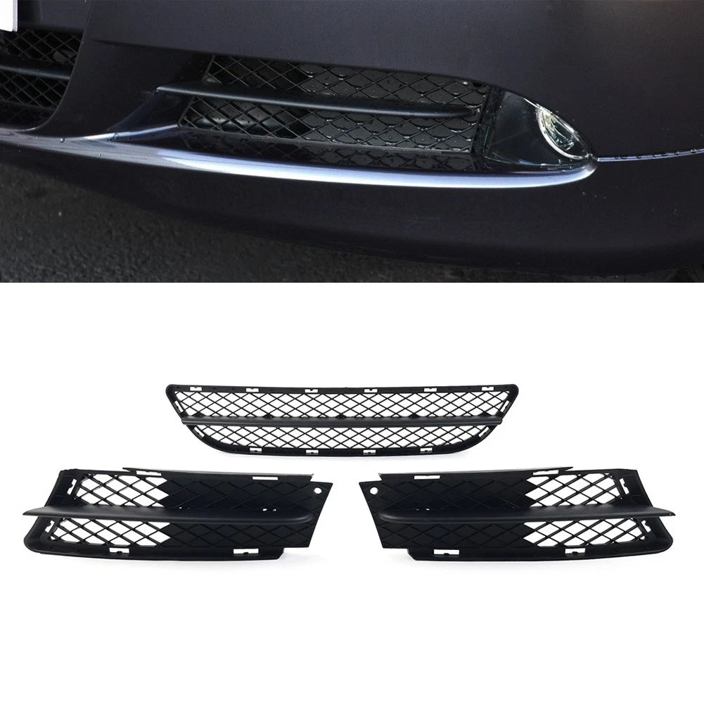 Front Lower Bumper Grilles Cover Set For BMW 3 Series E90 E91 2006-2008