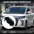 Dashboard Dash Cover Mat for Toyota Vellfire (2008–2015) Black Blue Set