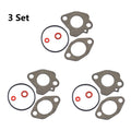 Set of 3 Carburetor Gasket Repair Parts for Subaru Robin EX13 EX130 EX17 EX30