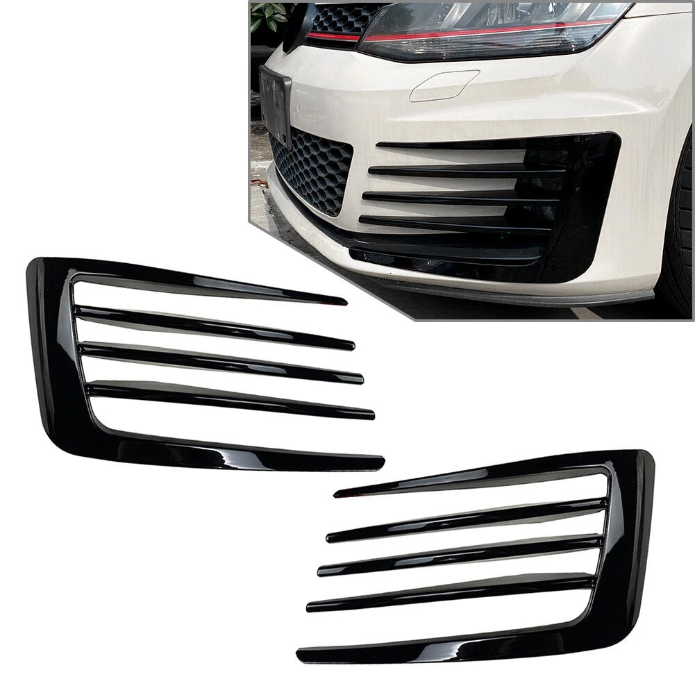 Front Fog Light Grille Lower Bumper Grille Cover For VW Golf MK7 2014-2017