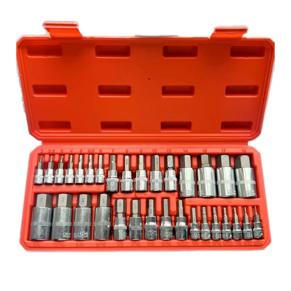 Socket Drive Size Bit Socket Assortment Tool Kit for