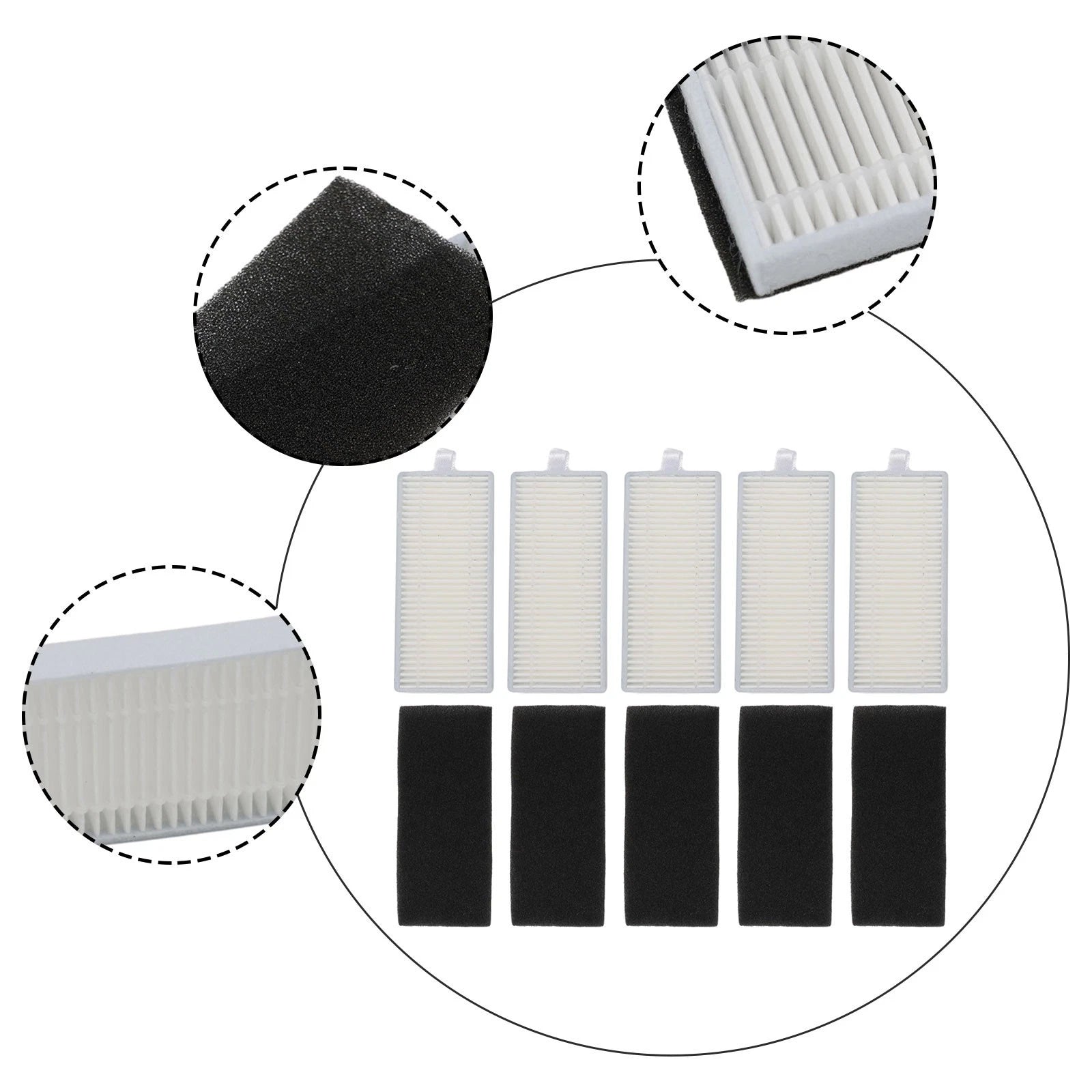 5X Filter for Cecotec Conga 7490