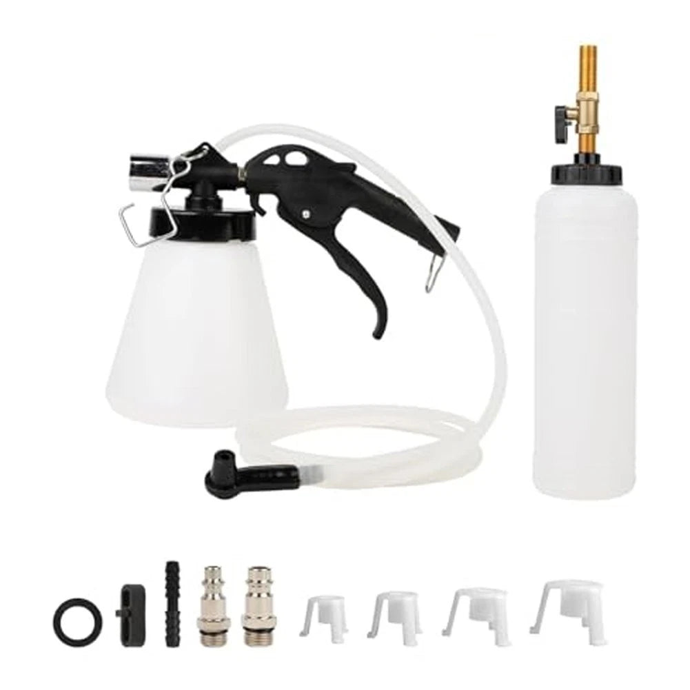 Brake Bleeder Kit with Built-in Nozzle Filter to Reduce Noise and Block Debris