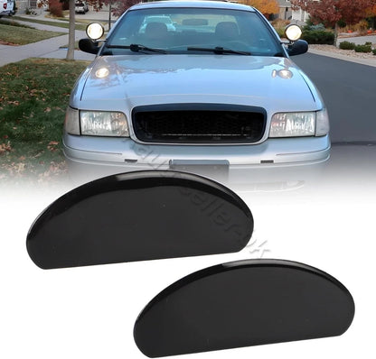 2X Windshield Post Spotlight Hole Patch Cover for Police Vehicle