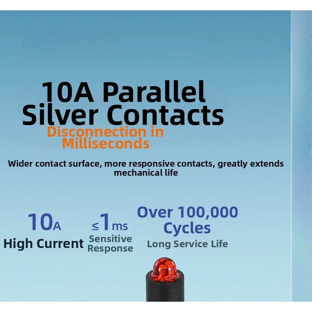 22mm Red Silver Push Button Switch for Industrial Applications (IP65)
