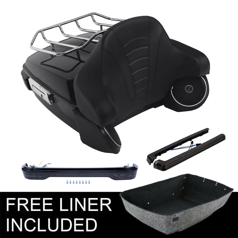 Trunk Backrest Smoke Light Speaker for Harley Touring Road Glide (2014–2026)