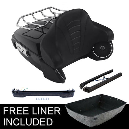 Trunk Backrest Smoke Light Speaker for Harley Touring Road Glide (2014–2026)