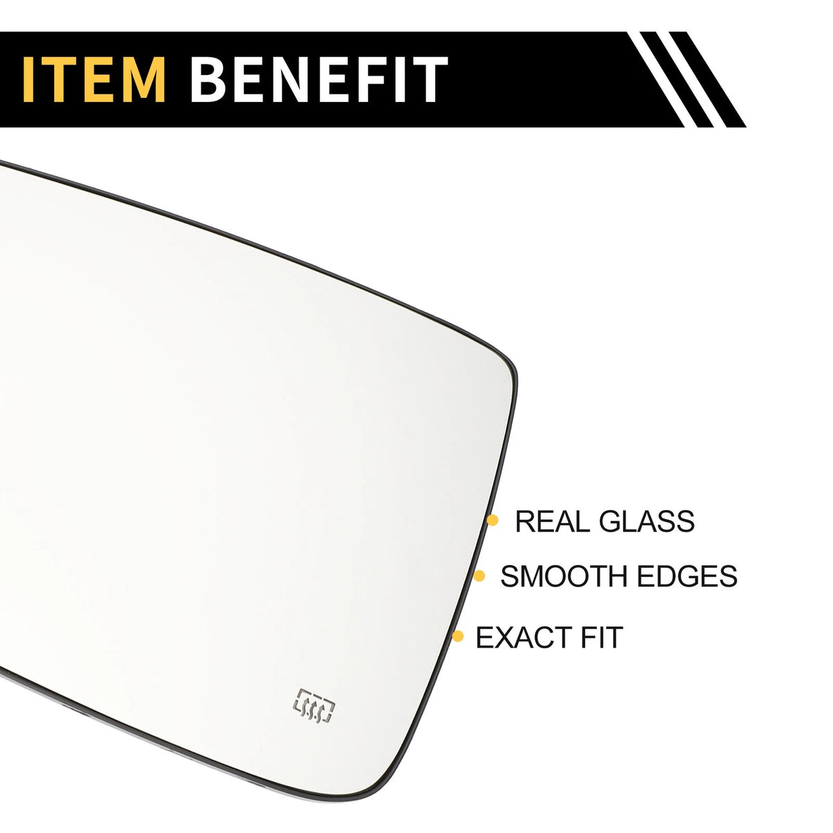 Heated Left Mirror Glass for Dodge Ram 1500 2500 (No. 68079363AA)