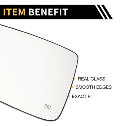 Heated Left Mirror Glass for Dodge Ram 1500 2500 (No. 68079363AA)