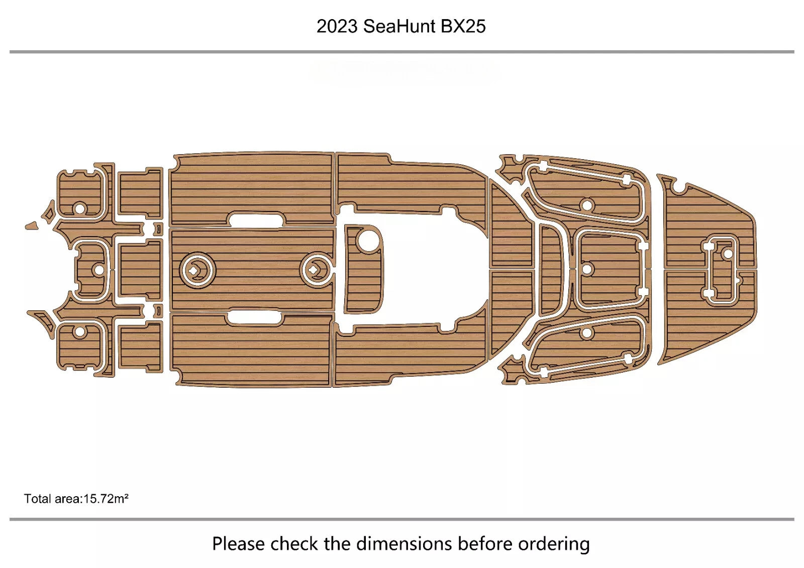 EVA Pad Foam Flooring Mat for Sea Hunt BX25 (2023)