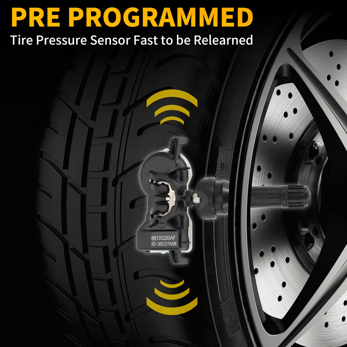 Tire Pressure Sensor Replacement for Jeep Renegade (2015–2016) 433MHz