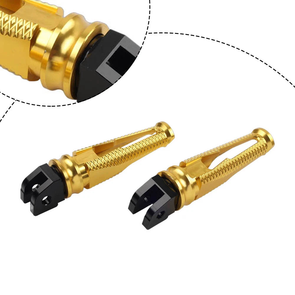 2X Gold Rear Passenger Footrest for Ducati Panigale (1098–1299)