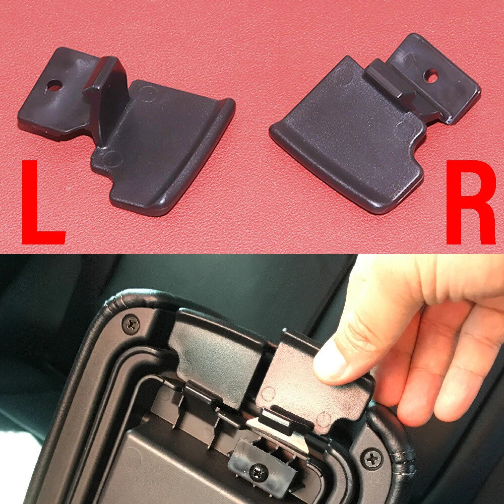 2pc Centre Console Armrest Box Lid Lock Latch Cover for Mitsubishi Outlander ASX (2010–2023)