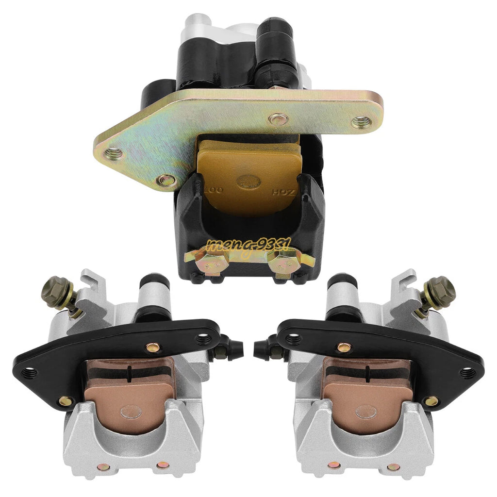 Front & Rear Brake Calipers w/Pads for Yamaha Raptor 660R (2001–2005)
