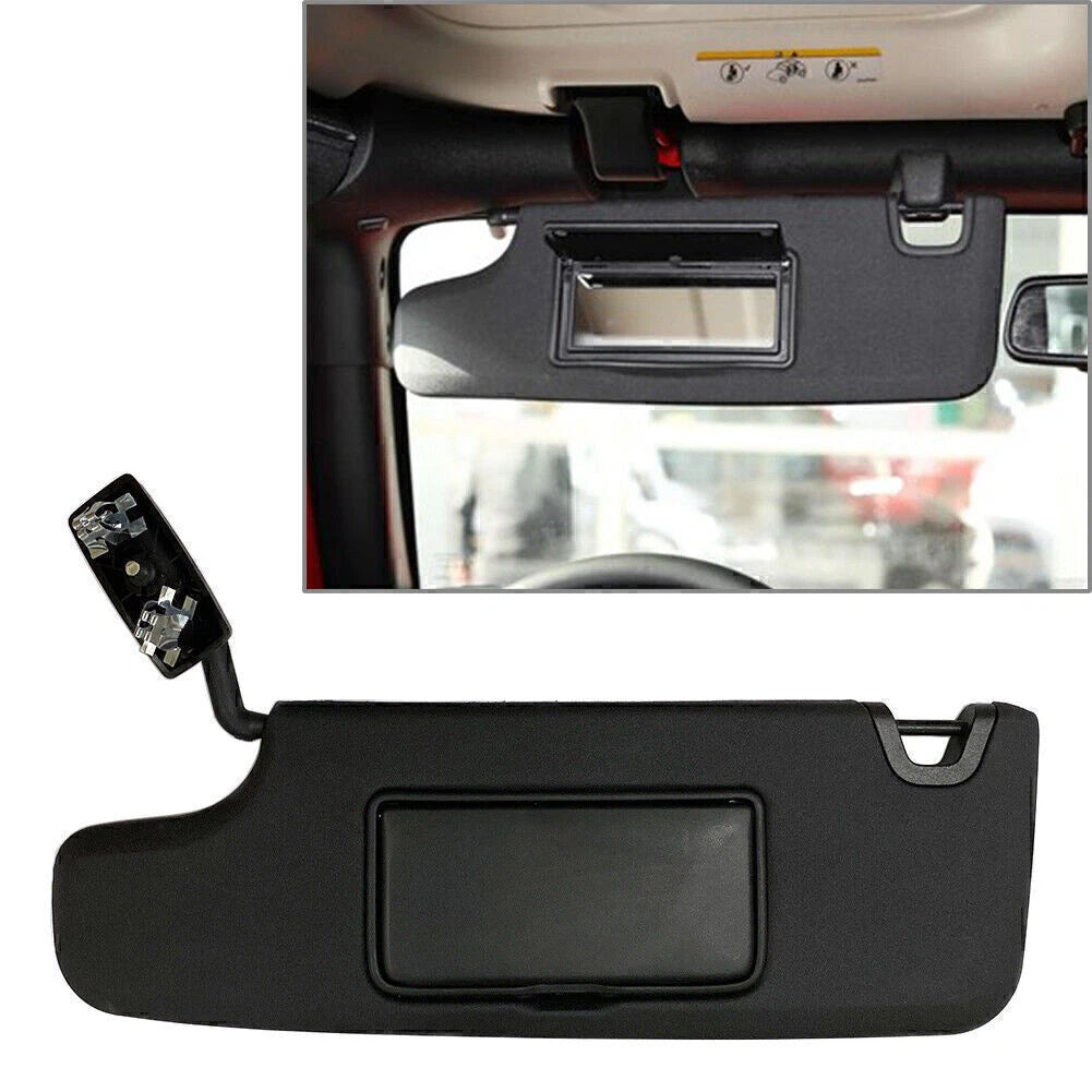 Left Side Black Sun Visor for Jeep Wrangler JK (2007–2017) 6CJ07DX9AA