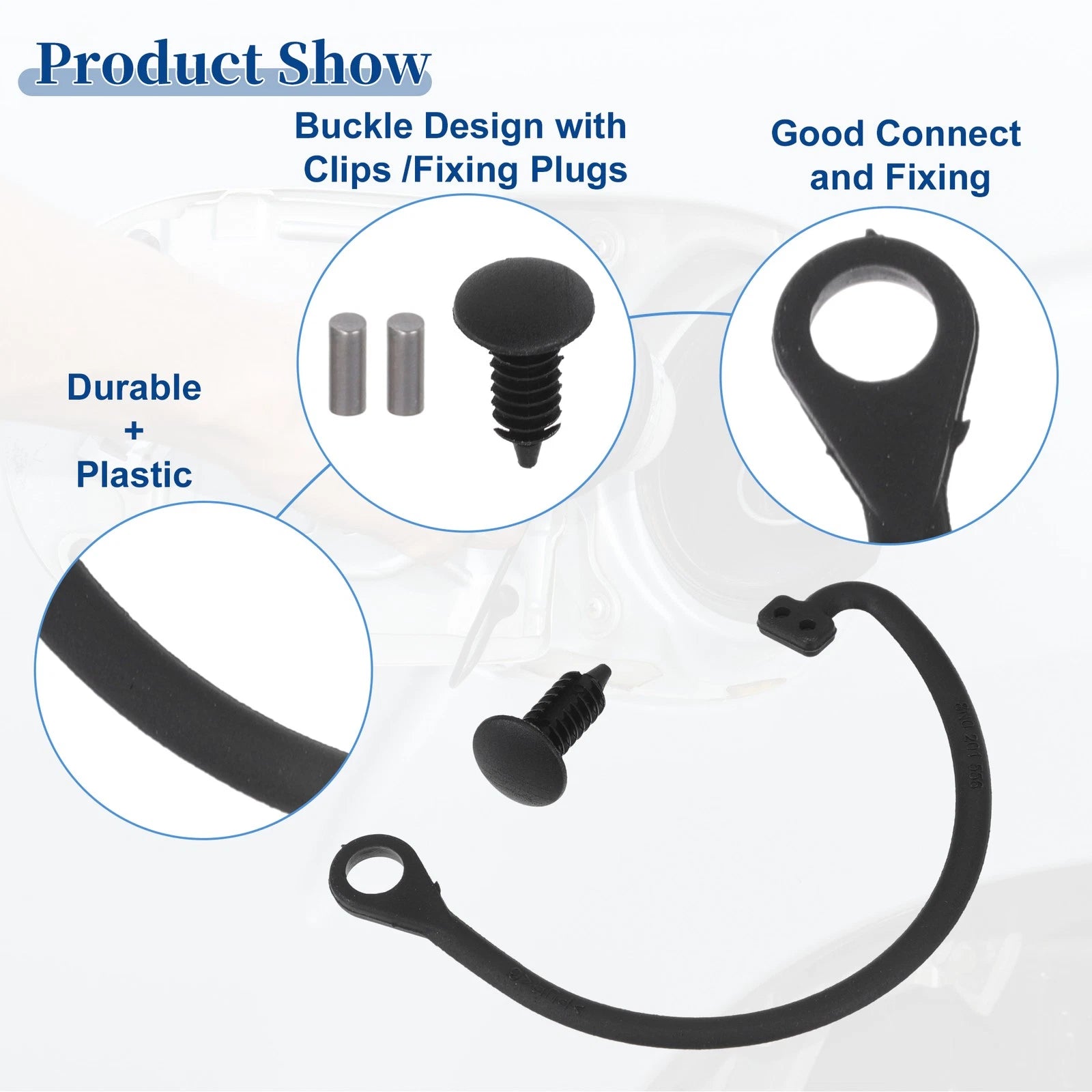 Fuel Tank Cap Tether Curved Shape for VW Beetle (1998–2001)