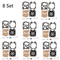 Set of 8 Carburetor Diaphragm Rebuild Kit for Chainsaw 38/45/52/58 4500 5200 5800
