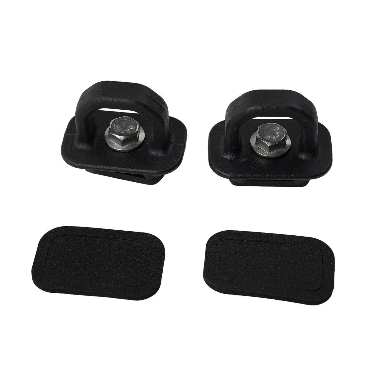 Set of 4 Bed Side Anchors for Chevy Silverado (2007–2023) - Cast Aluminum Black